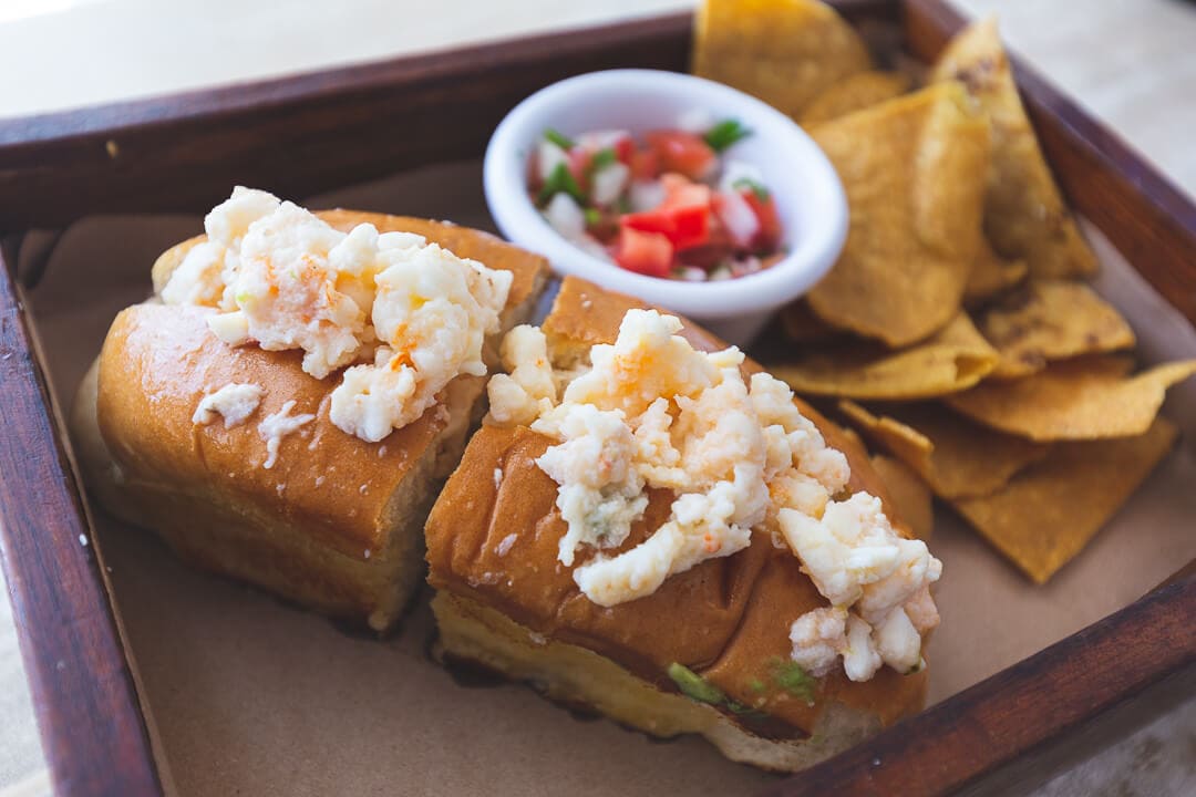 Lobster roll from the Lobster Shack