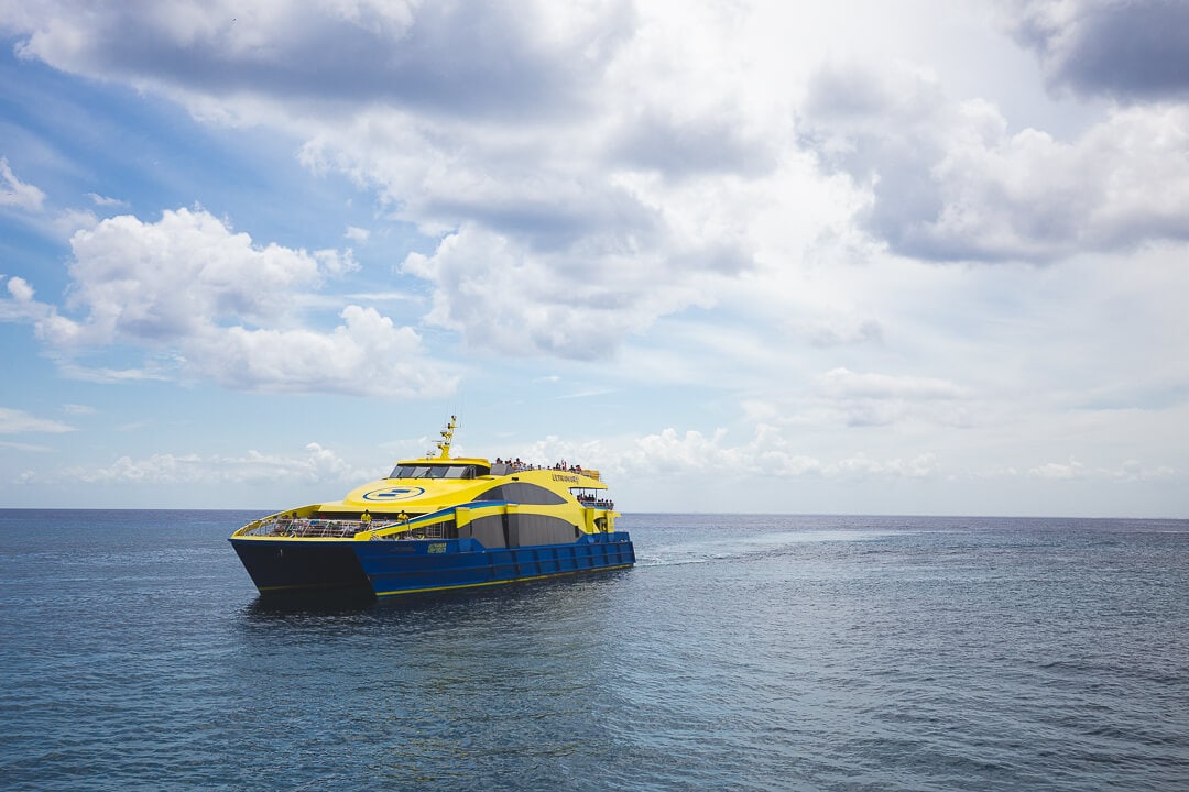 Ultramar Ferry between Playa del Carmen and Cozumel